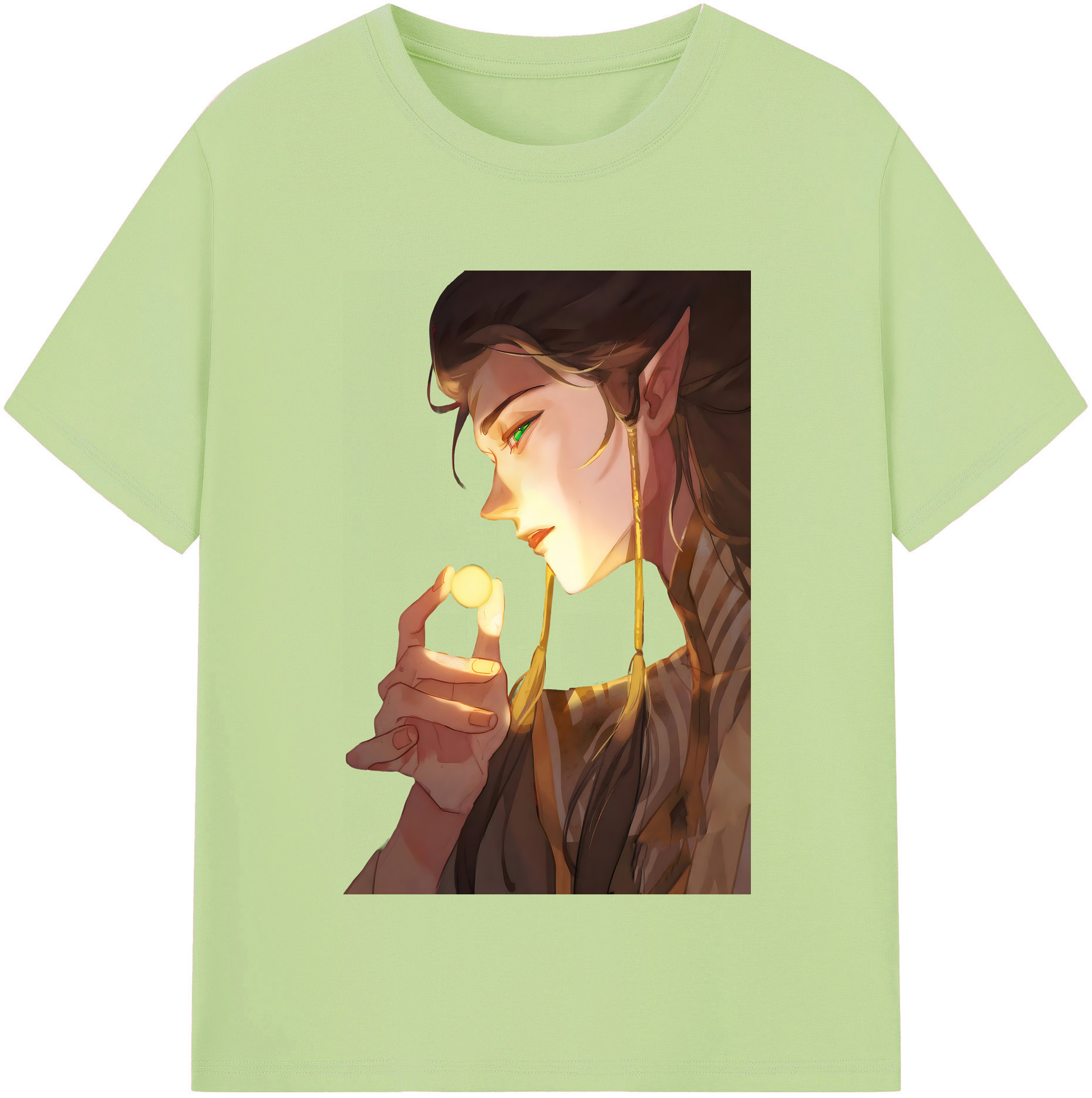 （画像用） Ne Zha 2 ナタ 魔童の大暴れ 綿100％半袖Tシャツ（フロントプリント）